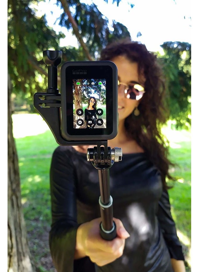 Dreampick تركيب عمودي لكاميرا GoPro Hero 12 11 10 9 8 7 6 5 4، إطار كاميرا DJI Osmo Action، حقيبة لكاميرا GoPro، محول VRT - Image 3