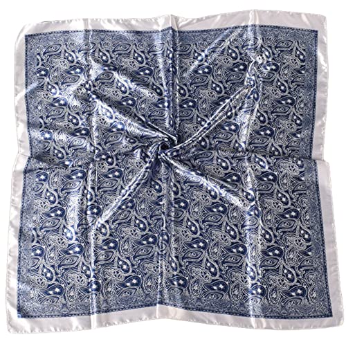 K-Elewon 35" Large Women's Satin Square Silk Feeling Hair Scarf Wrap Headscarf SK094-04 - Image 2