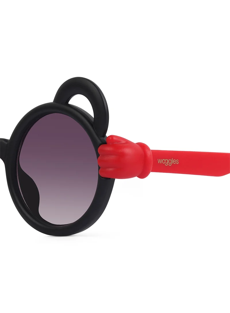 Woggles Sunbuddies Black Round Kids Sunglasses