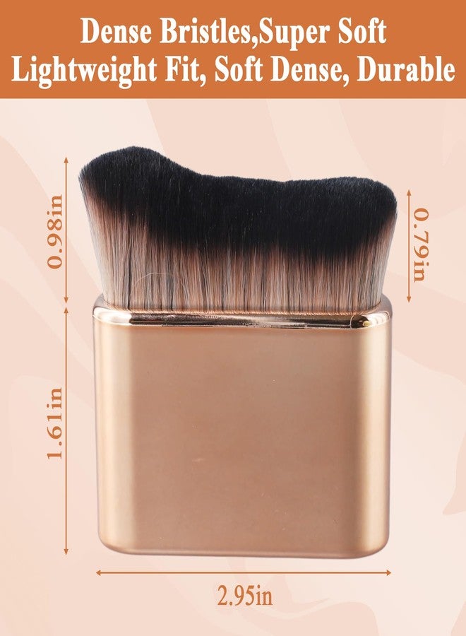panthra Self Tanner Brush, Professional Tanning Brush for Self Tan, Evenly Apply Loose Powder, Foundation, Body Lotion, Sunscreen, Suitable for Face and Body (Rose Gold) - Image 2