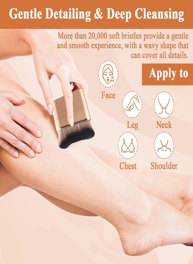 panthra Self Tanner Brush, Professional Tanning Brush for Self Tan, Evenly Apply Loose Powder, Foundation, Body Lotion, Sunscreen, Suitable for Face and Body (Rose Gold) - Image 3
