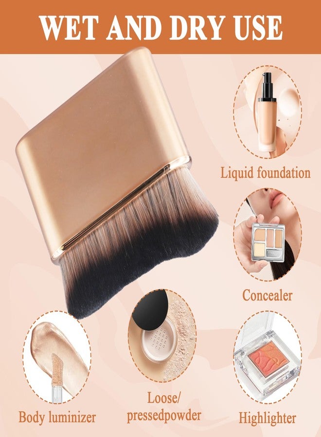 panthra Self Tanner Brush, Professional Tanning Brush for Self Tan, Evenly Apply Loose Powder, Foundation, Body Lotion, Sunscreen, Suitable for Face and Body (Rose Gold) - Image 4