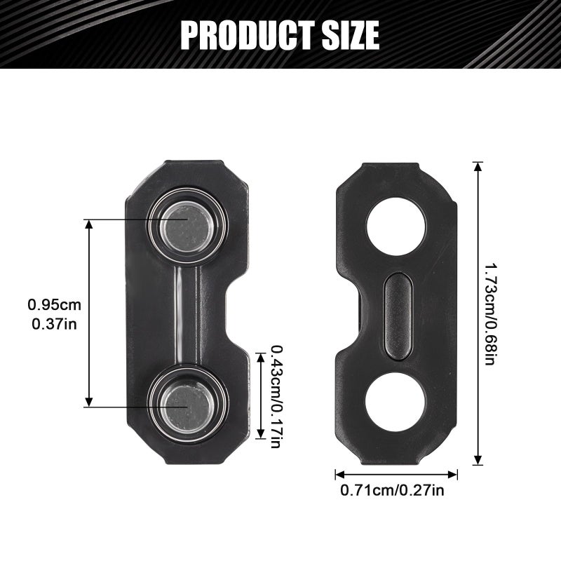 Hariendny 30 Sets 3/8 (0.375") Chainsaw Master Chain Repair Links Connector, Chainsaw Chain Repair Kits Accessories, Stainless Steel Saw Chain Repair Kits, Chainsaw Master Link Repair Preset Straps - Image 2
