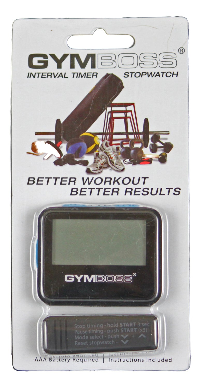 Gymboss مؤقت جيمبوس وفاخر - أسود/أزرق سوفت كوت - Image 5
