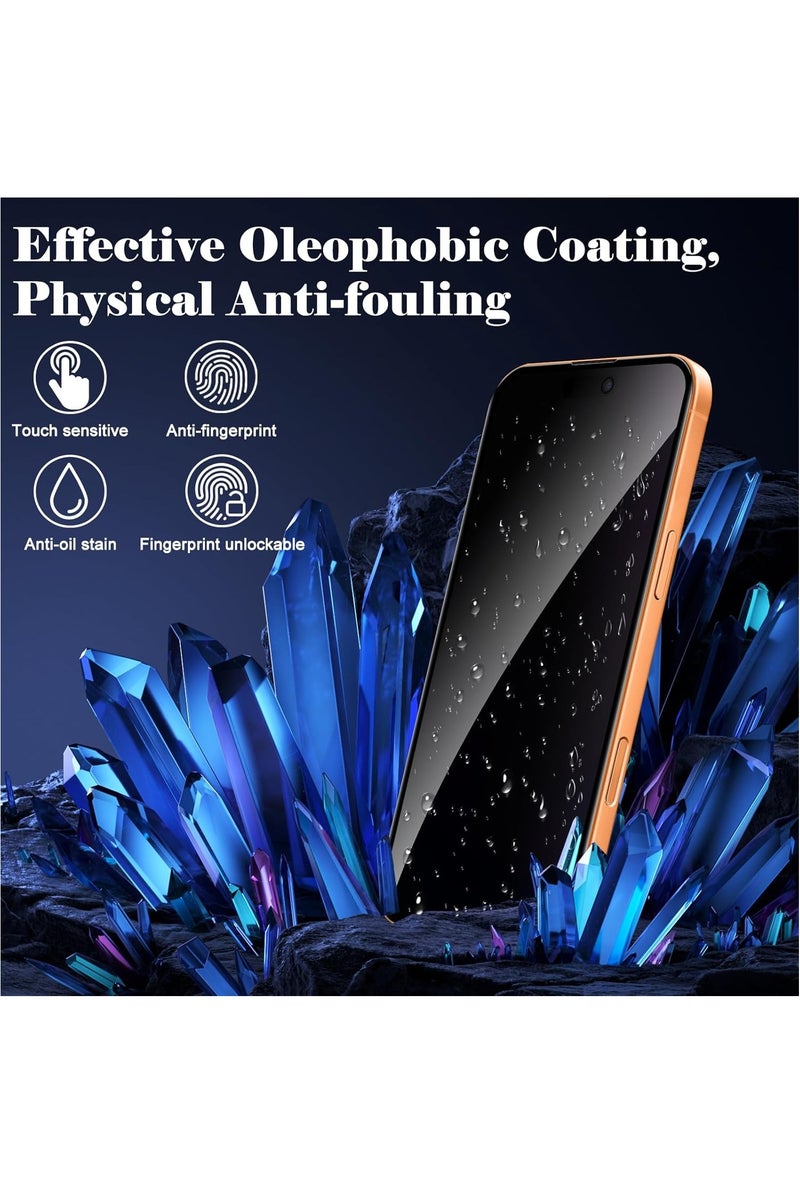 Fankalo 2 Pack Privacy Screen Protector for iPhone 17 Pro Max,[30° Anti-Spy][9H Hardness][Anti Scratch][Bubble Free] Tempered Screen Protector for iPhone 17 Pro Max 6.9-Inch 2025 (Boxed, 2PCS) - Image 3