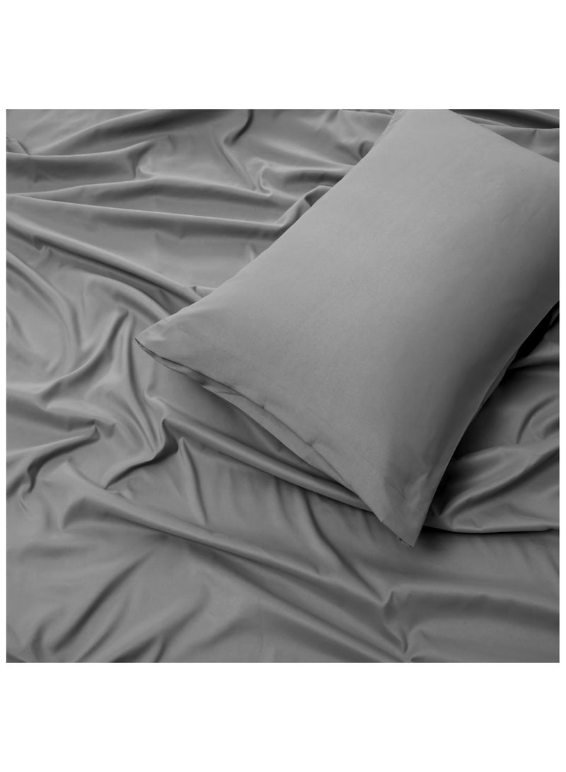 Panax Bedding Single Bed Sheets Set - 3 Piece Bedding - Brushed Microfiber - Shrinkage and Fade Resistant - Easy Care (Light Grey, Single) - Image 3