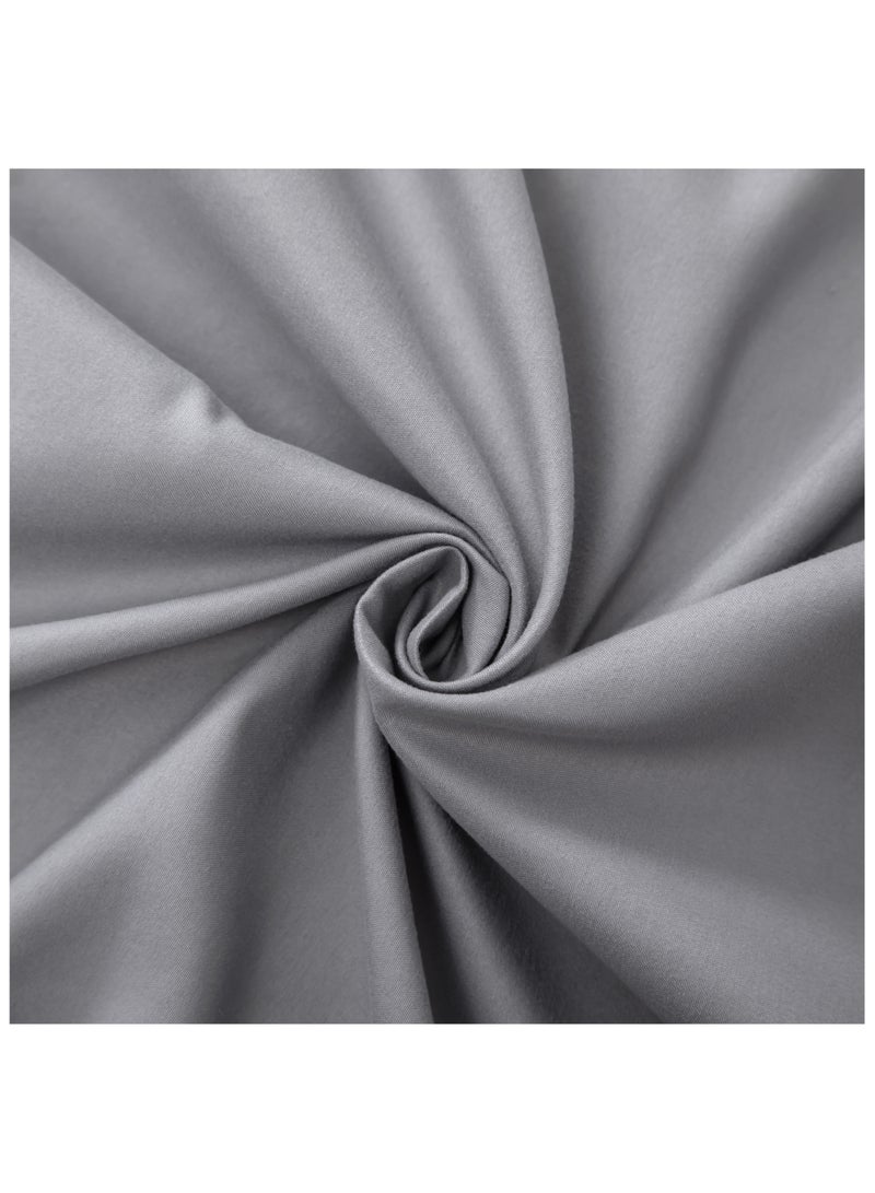 Panax Bedding Single Bed Sheets Set - 3 Piece Bedding - Brushed Microfiber - Shrinkage and Fade Resistant - Easy Care (Light Grey, Single) - Image 5