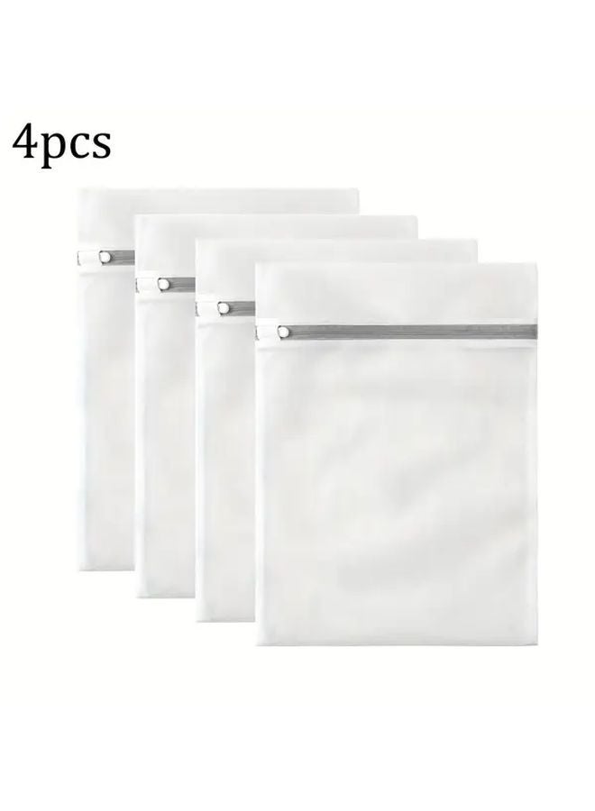 4 Pieces Durable Mesh Laundry Bags M 15 75x19 69 Inch for Bras Socks Underwear Sneakers - Image 4