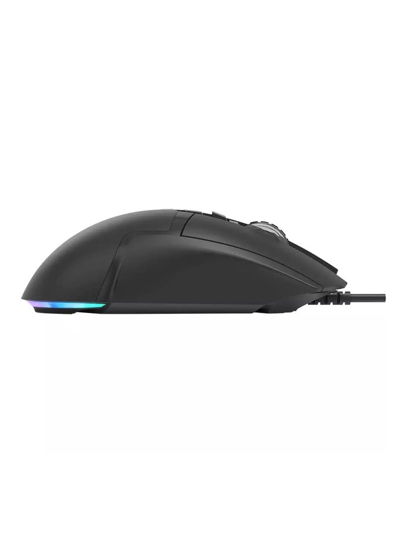 XTRIKE ME - GM520 RGB Gaming Mouse - Optical Sensor 12,800 DPI - 8 Programmable Buttons - 1000HZ Polling Rate With Software - Image 1