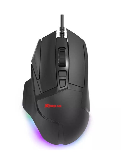 GM520 RGB Gaming Mouse - Optical Sensor 12,800 DPI - 8 Programmable Buttons - 1000HZ Polling Rate With Software