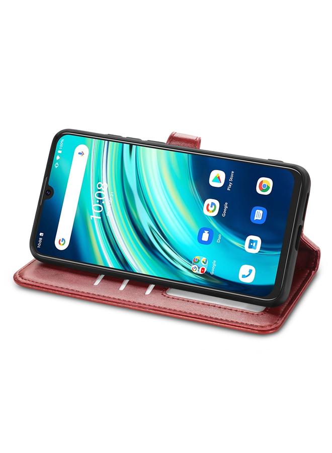 erorex Case For UMIDIGI A9 Pro Retro Solid Color Buckle Leather Phone Case - Image 4