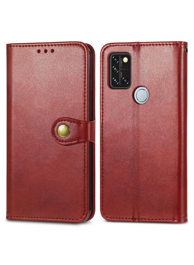 erorex Case For UMIDIGI A9 Pro Retro Solid Color Buckle Leather Phone Case - Image 2