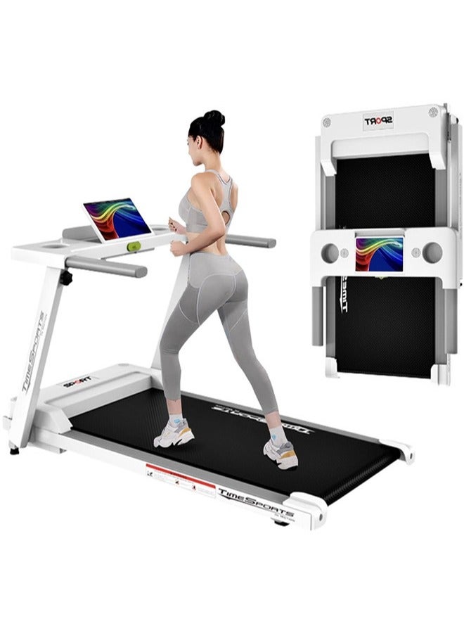 الحلم أجهزة المشي المنزلية مع جهاز تمرين الجري حتى 300 رطل مزود بمؤشر LED للمكتب المنزلي والسرعة والمسافة والسعرات الحرارية للياقة البدنية المنزلية والركض والمشي - Image 1