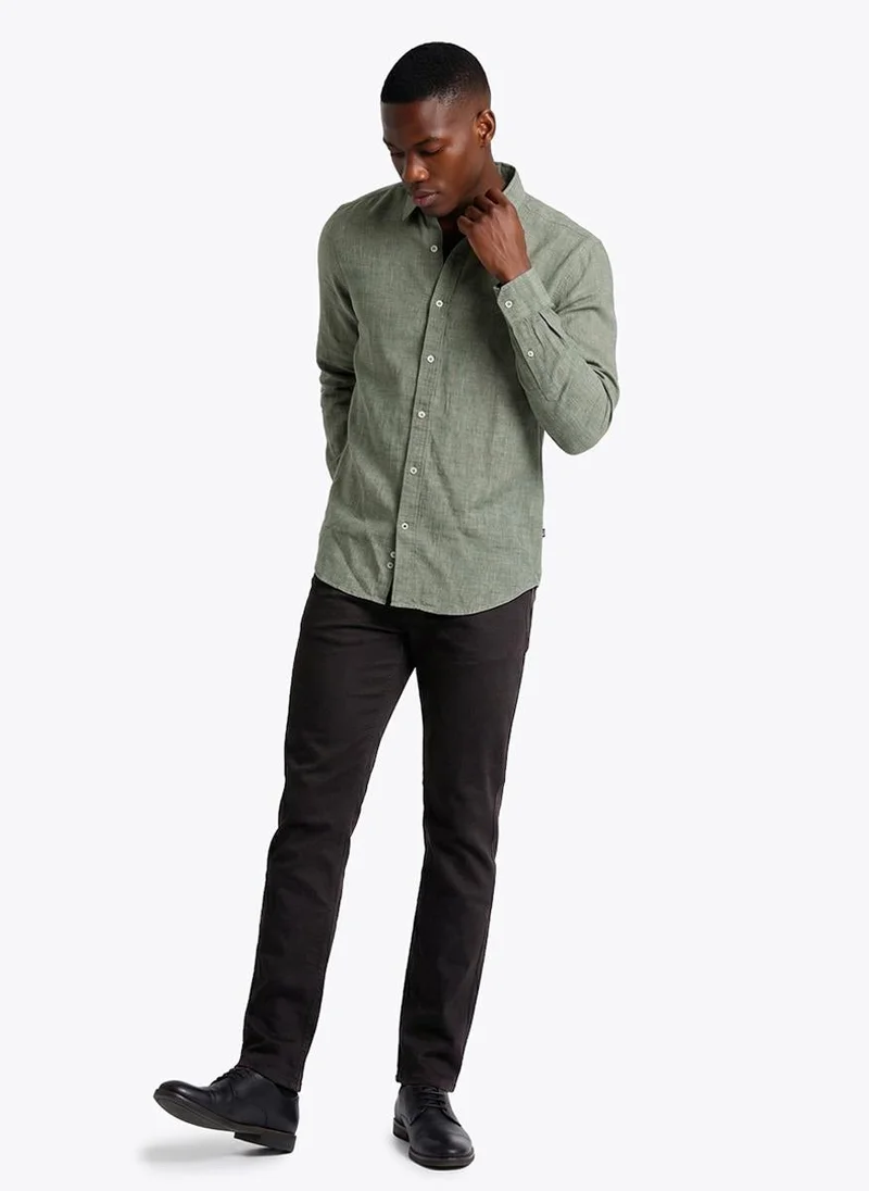 NAUTICA  Men's Solid Linen Shirt for Men | Best Price UAE