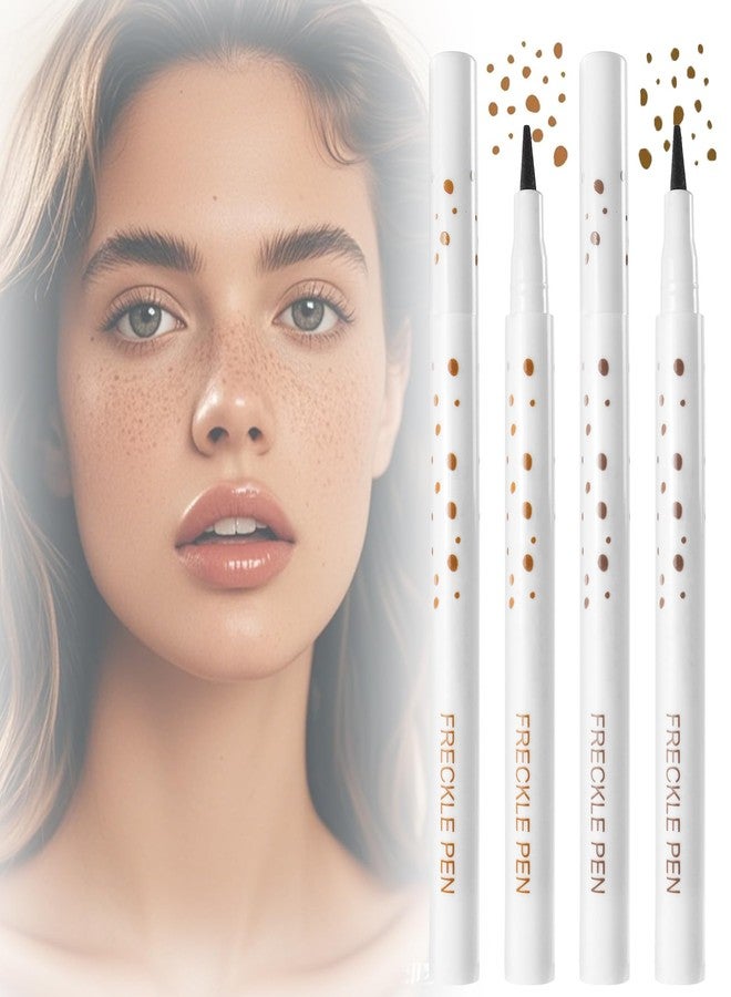 بوكو قلم بوكو لرسم النمش، قطعتان، لونان، قلم مكياج نمش طبيعي وواقعي، مقاوم للماء، يدوم طويلاً، مثالي للمهرجانات والحفلات الموسيقية والشواطئ والمسابح وحفلات الرقص - بني فاتح وبني غامق - Image 1