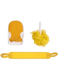 EasyLife Set of Bath Loofah Sponge Exfoliating Back Scrubber Shower Gloves Bath Towel Bath Shower Accessories  - Image 1