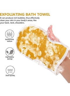 EasyLife Set of Bath Loofah Sponge Exfoliating Back Scrubber Shower Gloves Bath Towel Bath Shower Accessories  - Image 5