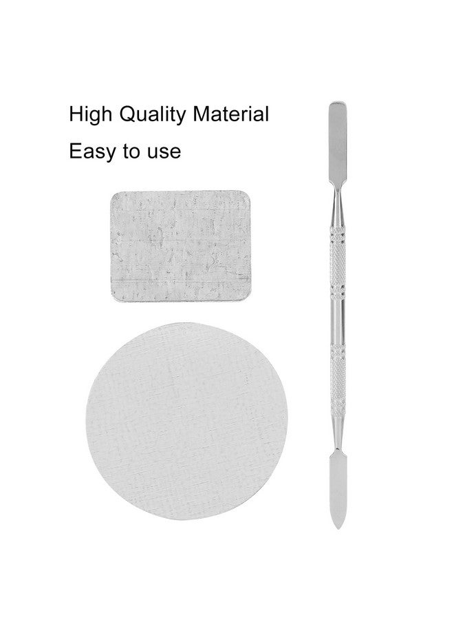 Filfeel 31Pcs Metal Stickers For Eyeshadow Palette Set Empty Eyeshadow Makeup Palette Metal Stickers Square Colorful Empty Palette Sticker For Eyeshadow Palette Set (15Pcs Round + 15Pcs Square) - Image 3