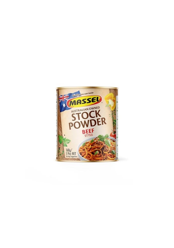 Massel Beef Style Bouillon Powder  1 x 59 oz  Plant Based Broth  Soup Base  Low FODMAP Gluten  Dairy Free Vegan No MSG - Image 1