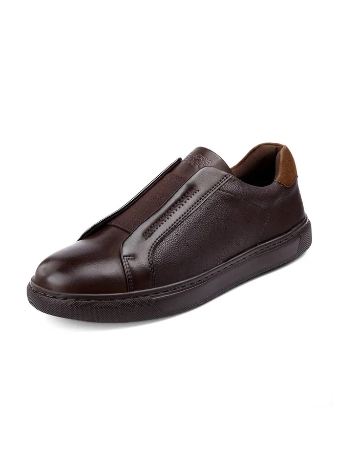 Bacca Bucci Bacca Bucci Brown Leather Sneakers for Men