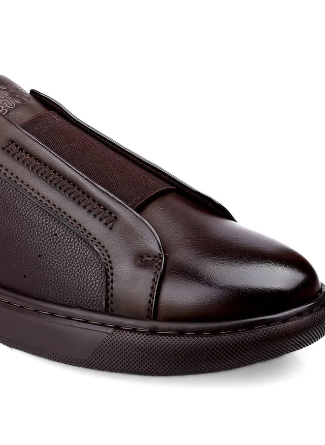 Bacca Bucci Bacca Bucci Brown Leather Sneakers for Men