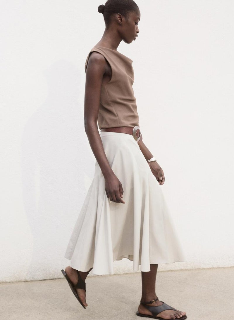 MANGO Pleated Midi-Skirt  - Image 3