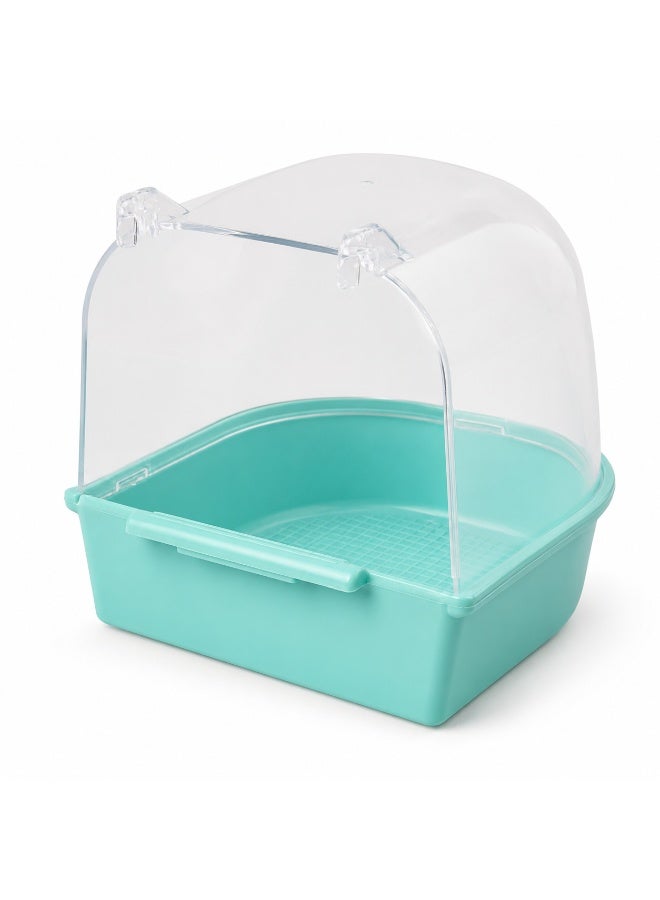 Bird Cage Bath Tub – Hanging Bird Bath for Parrots, Budgies, Canaries, Lovebirds & Small Birds - Image 1