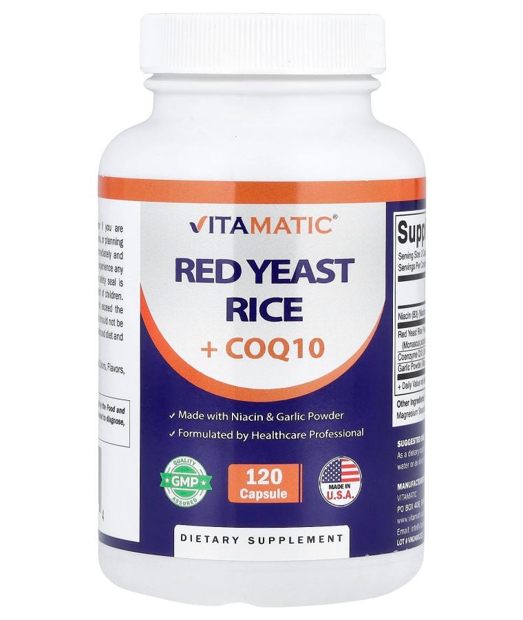 Vitamatic Red Yeast Rice + CoQ10 120 Capsules