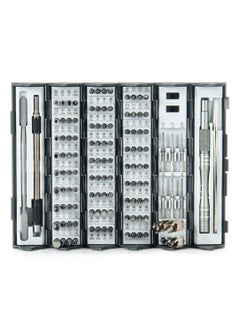 RuhZa RuhZa Precision Screwdriver Set 128 in 1 Screwdriver Repair Tool Kit Magnetic Driver Kit Cylinder Screw Set Precision Screwdriver Set for Electronic Home Appliance Toys Watch ETC Gray  - Image 2