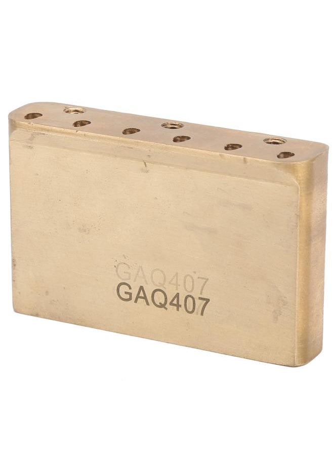 Thoraya - Electric Guitar Tremolo Bridge Block W/Shake Bar Brass for Fender MIM Standard Series Strat63mm (GAQ407) - Image 1