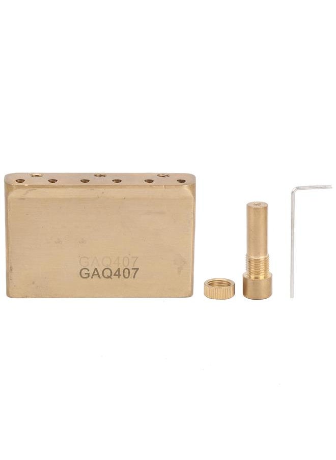Thoraya - Electric Guitar Tremolo Bridge Block W/Shake Bar Brass for Fender MIM Standard Series Strat63mm (GAQ407) - Image 1