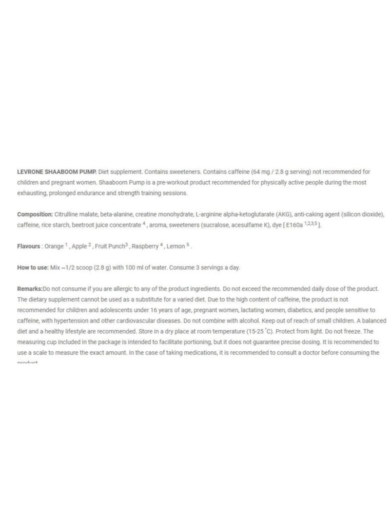 KEVIN LEVRONE SHAABOOM PUMP Fruit Massage 385g - Image 2