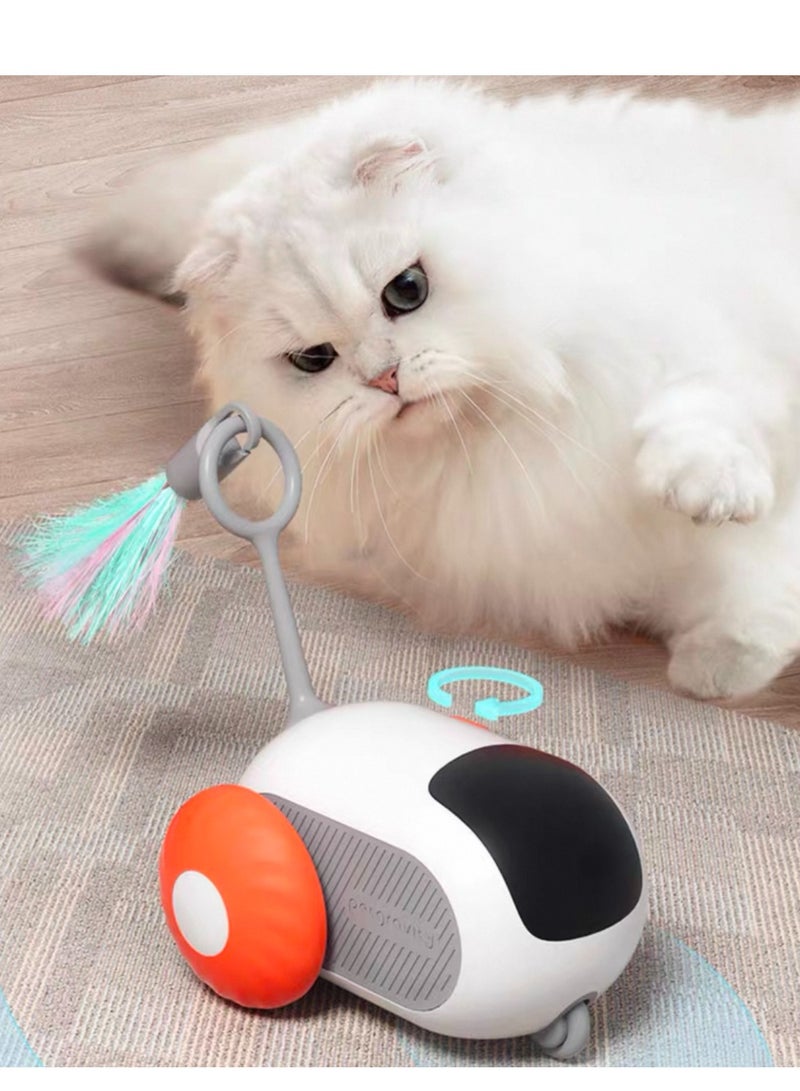 لعبة قطط تفاعلية ذكية | سيارة قطط بالتحكم عن بعد | تجربة تفاعل جديدة بين المالك والحيوان الأليف | أفضل لعبة لتشتيت انتباه القطط | دوران 360° | تجنب العقبات الذكي - Image 3