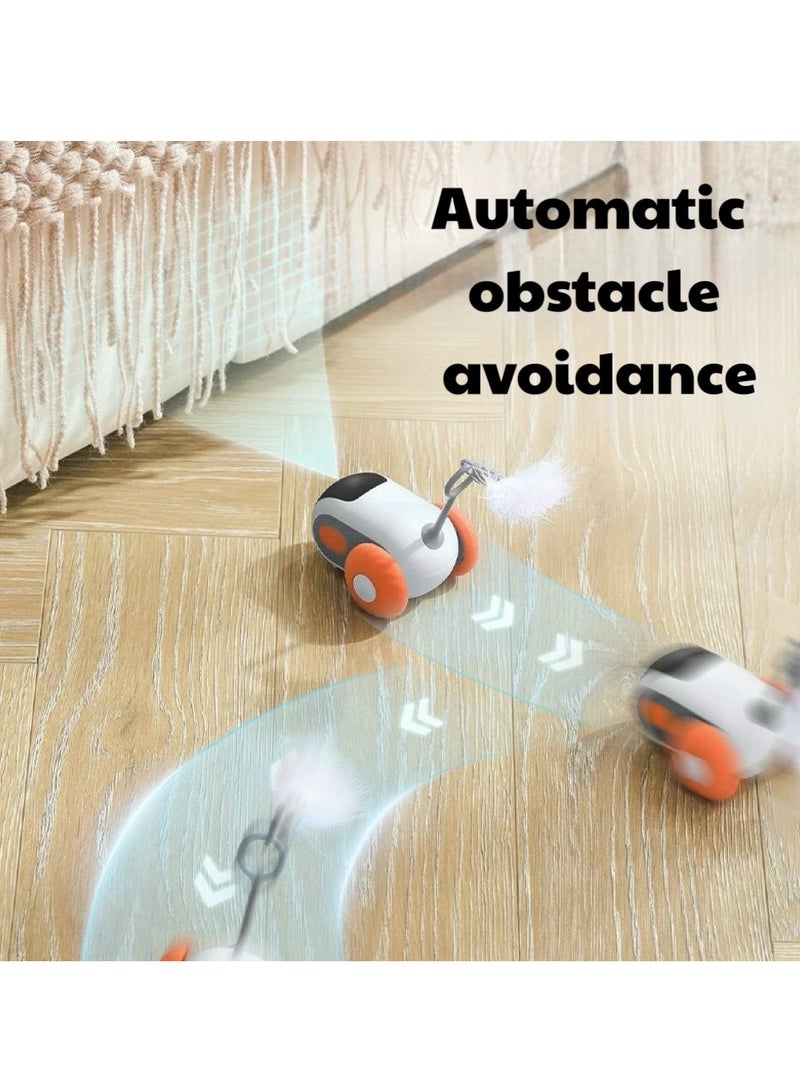 لعبة قطط تفاعلية ذكية | سيارة قطط بالتحكم عن بعد | تجربة تفاعل جديدة بين المالك والحيوان الأليف | أفضل لعبة لتشتيت انتباه القطط | دوران 360° | تجنب العقبات الذكي - Image 5