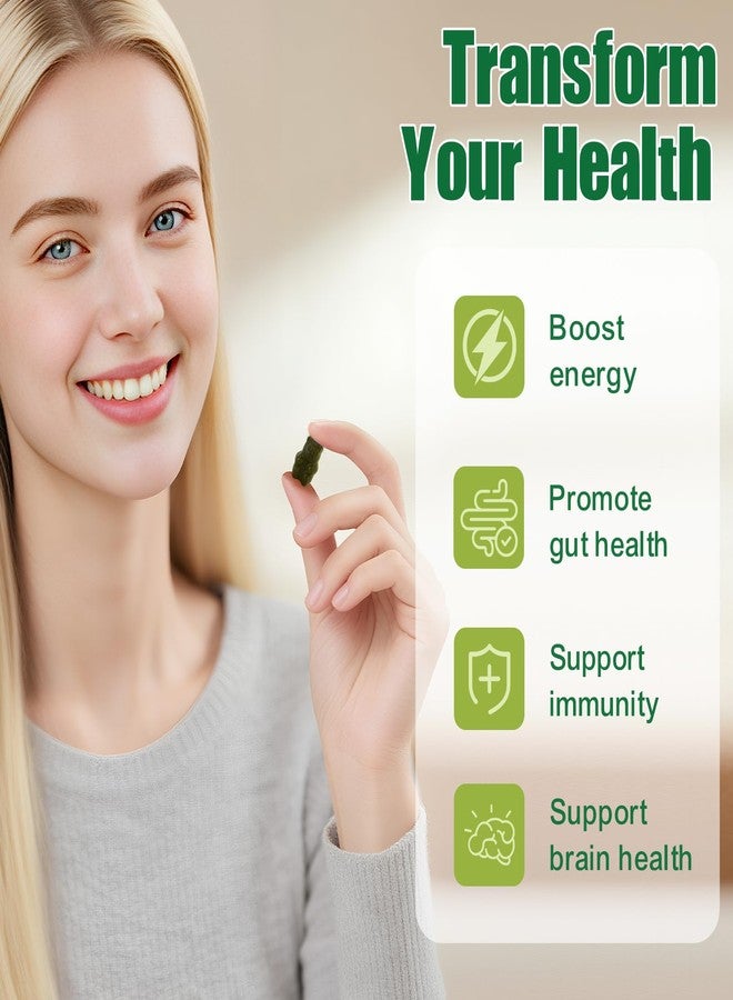 Tecepec Greens Daily Gummies, Superfood Fruits and Veggies Blend with Spirulina, Chlorella, Prebiotics & Fiber, Adaptogens Multivitamin Supplement for Digestive Health, Non-GMO, 120 Count - Image 2