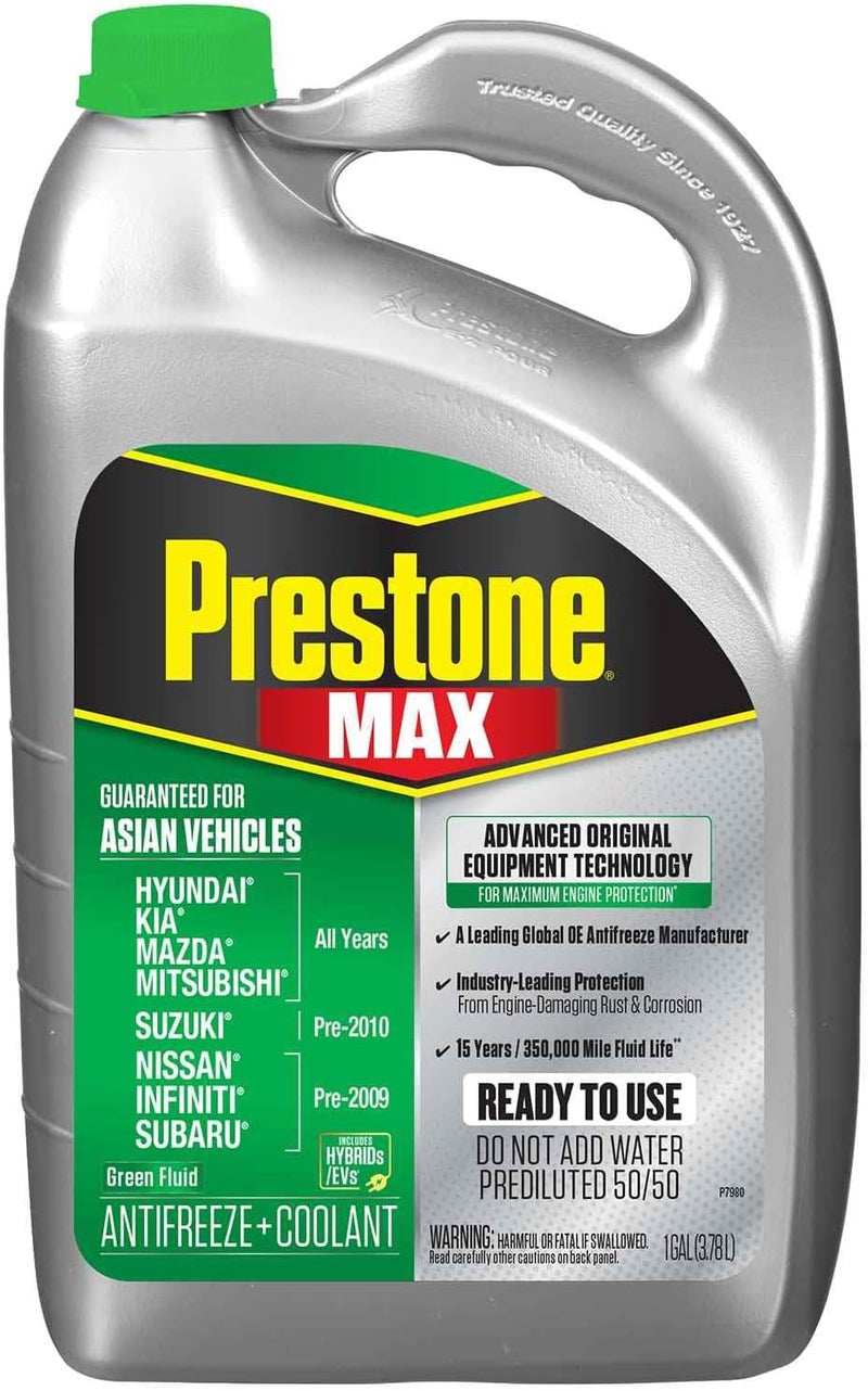 50/50 Mix Asian Green Radiator Coolant, 1 Gallon