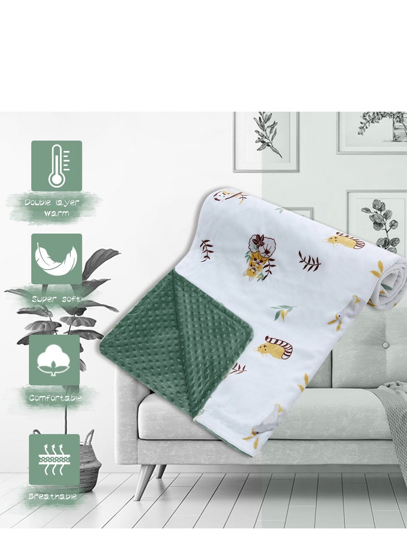 Miracle Baby - Kids Baby Blankets Newborn Plush Blankets  Cartoon Print Fleece Soft Receiving Blankets Bedding Quilt for Toddlers 75*100CM - Image 1