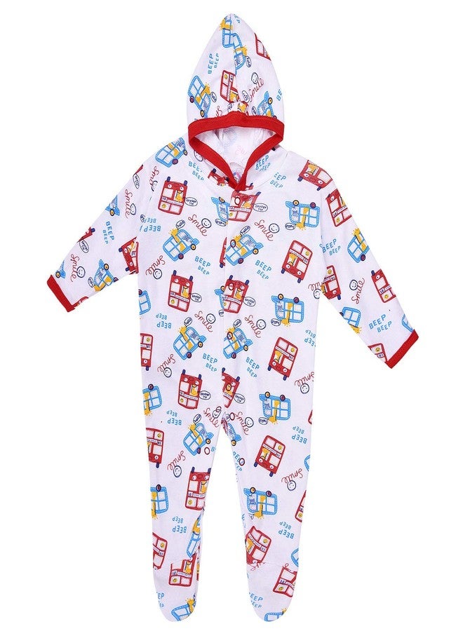 MAGIC TOWN Babyneeds New Born Baby Multi-Color Long Sleeve Cotton Sleep Suit Romper for Boys and Girls Set of 2 - Image 2