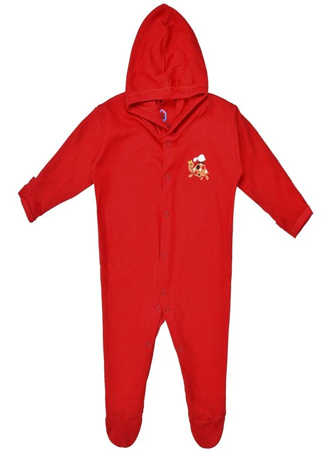 MAGIC TOWN Babyneeds New Born Baby Multi-Color Long Sleeve Cotton Sleep Suit Romper for Boys and Girls Set of 2 - Image 4