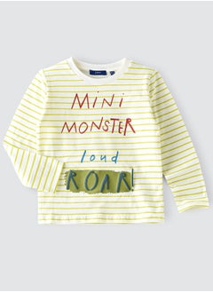 Knit t-shirt with print