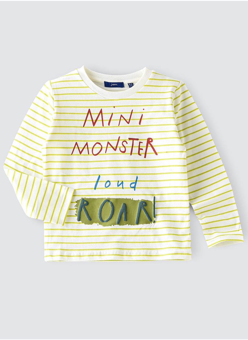 JAM Knit t-shirt with print  - Image 1