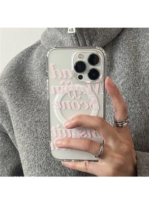 Dog Snowman For Apple IPhone16PROMAX With AI Camera Touch Smart Button Magnetic Suction Phone Case-Color:[camera Button] Magnetic Shell-powder Painted English-Applicable Models:Apple 16