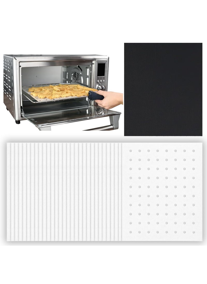 INFRAOVENS Parchment Paper Sheets for Toaster Oven Air Fryer 9 x 11 Compatible with Gowise Cuisinart Black Decker Emeril Lagasse Breville  More Perforated NonStick Paper Liners for Cooking on Oven Rack 