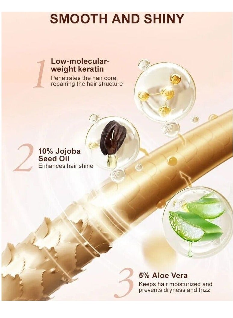 PURC قناع الشعر 100 جرام من ثنائي الكبريتيد لتقوية الشعر وترطيبه وتغذيته وإصلاح بصيلات الشعر التالفة، قناع علاج فوري للشعر للحصول على شعر ناعم ولامع - Image 5