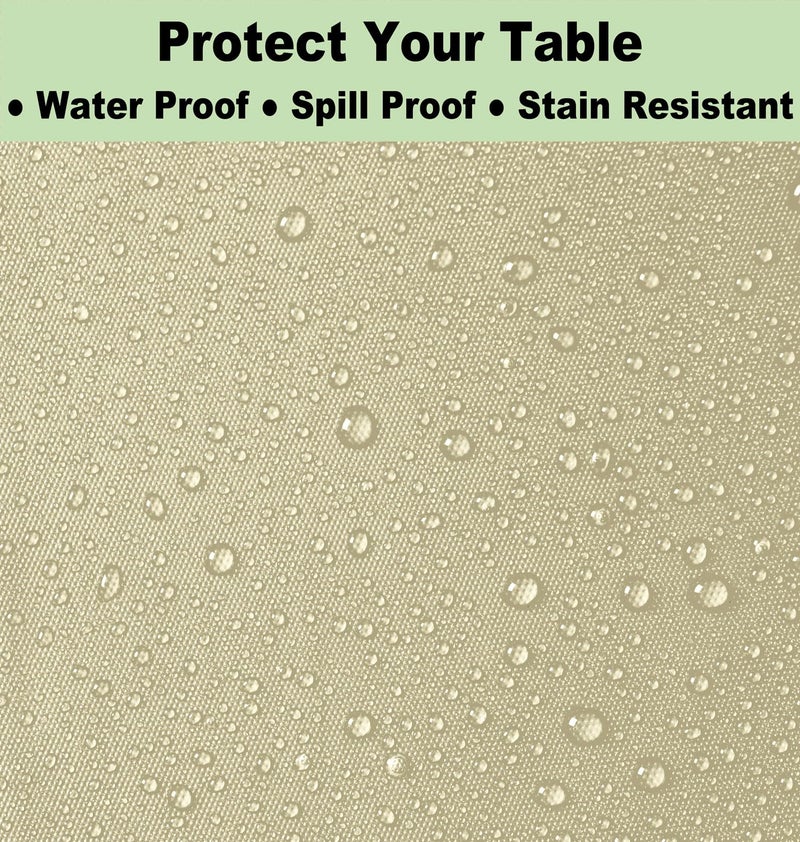 rebdng Plastic Ivory Tablecloths 3 Pack Cream Disposable Table Covers 54"" x 108"" Milky White Table Cloths for Bridal Shower Parties Picnic Engagements Weddings Birthdays  Fits 6 to 8 Foot Rectangle Tables - Image 4