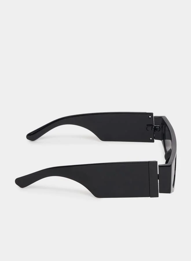Styli Full Rim Shield Sunglasses with Thick Temple