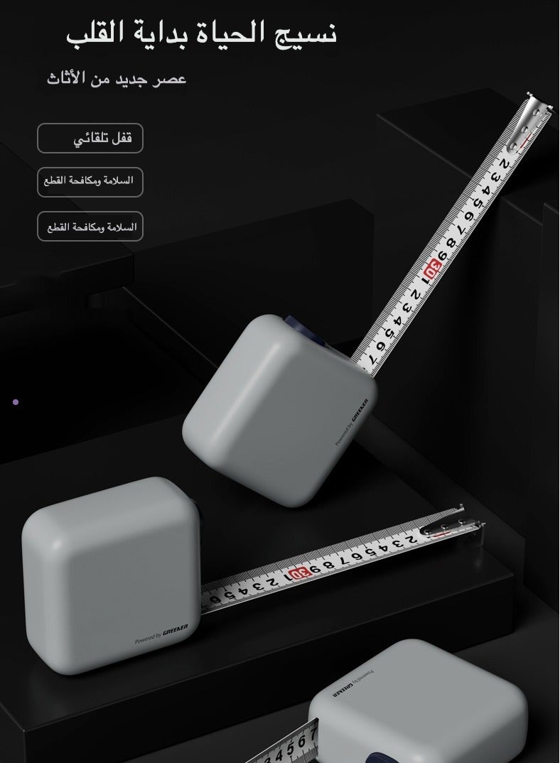 3M Heavy-Duty Self-Locking Tape Measure - Anti-Slip Grip, Heat-Resistant Steel for Home/Renovation, Desert-Proof Design  - Image 2