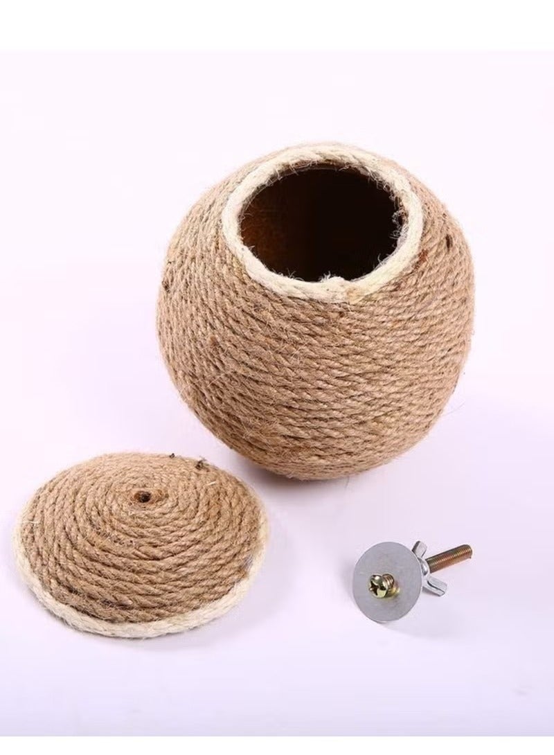 Realfrog Straw Bird Nest Reusable Grass Woven Parakeet Breeding Cave Parrot Hatching House for Rabbit Bunny Dove Canary or Cockatiel - Image 5