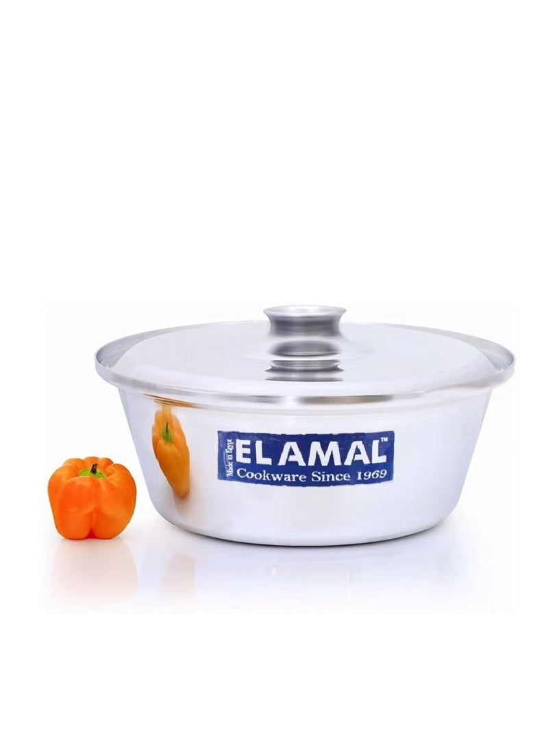 الأمل طقم قدور ألمنيوم من الأمل – 4 قطع بجودة عالية، صناعة مصرية (مقاسات 16-22 سم) - Image 3