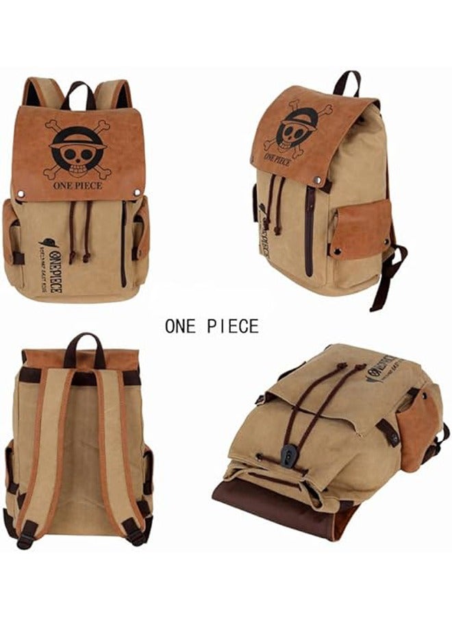 General Anime Cosplay Backpack for One Piece Luffy Shoulder Bag Fashion Cartoon Large Capacity School Bag Bookbag Suitable for Kids Girls Boys Students  - Image 5